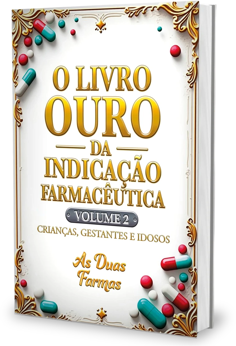 Capa do Livro Ouro da Indicação Farmacêutica Volume 2: Crianças, Gestantes e Idosos